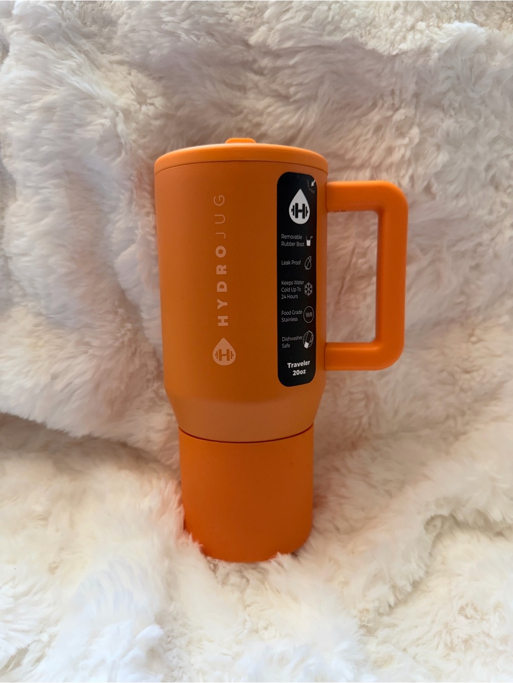 HydroJug Tangerine 20 oz Traveler